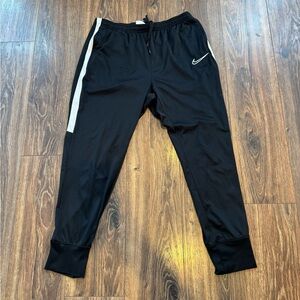 Nike Black Joggers with White Accent